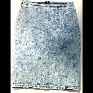 Mid-Length Charlotte Russe Jean Skirt